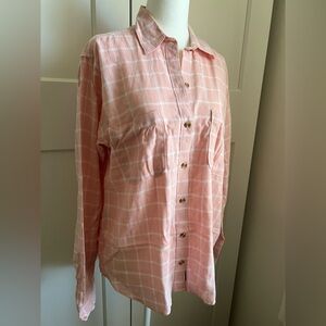 Abercrombie & Fitch Light Pink Plaid Shirt - S